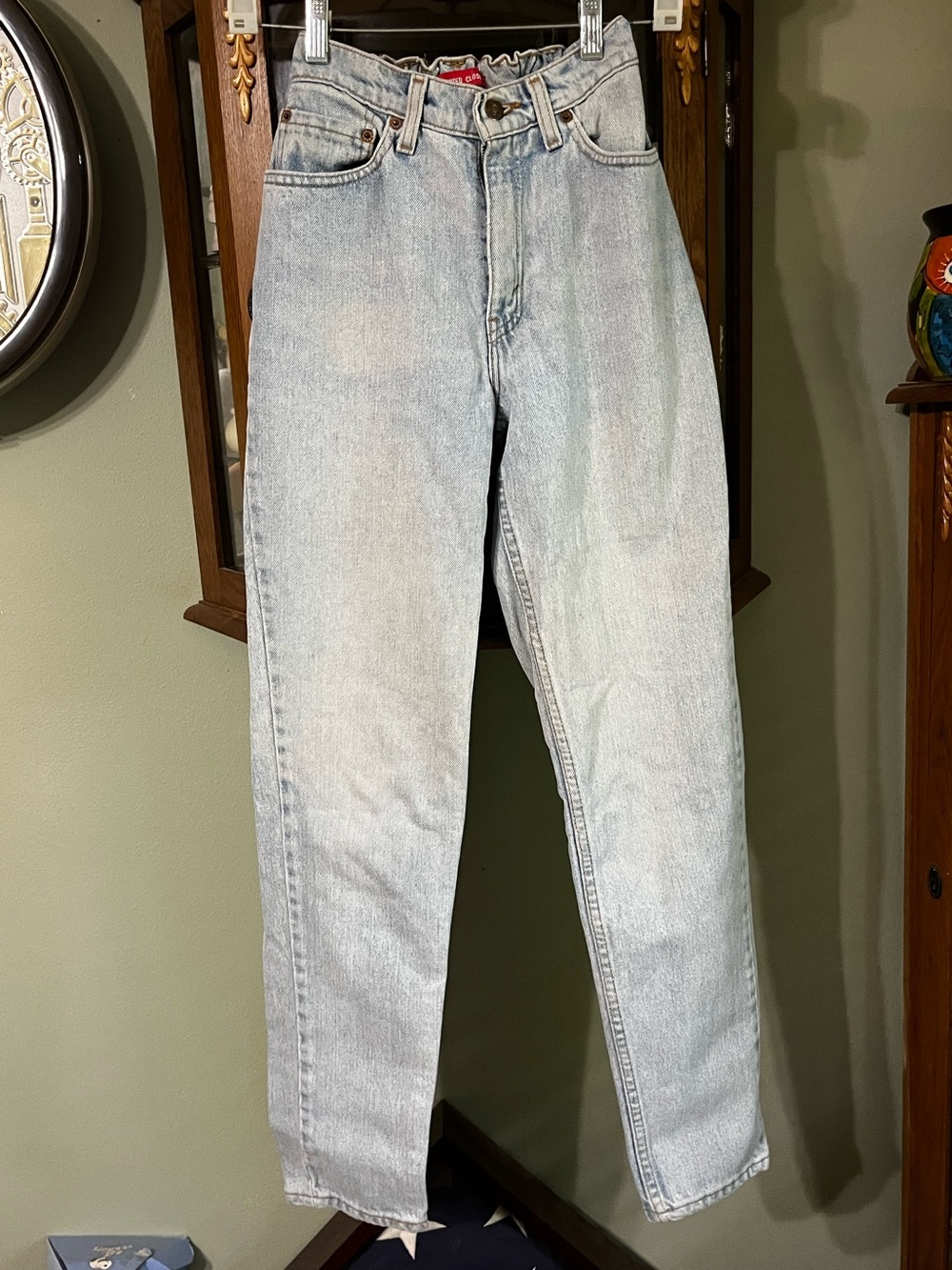Vintage Reworked Korrupted Closet Levi’s  512 Light Wash Denim Jeans